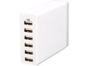 Anker 60W 6 Port Family Sized Desktop USB Charger with PowerIQ Technology for iPhone iPad Samsung Nexus HTC Nokia Motorola and More White