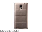 SAMSUNG Bronze Plain Galaxy Note 4 S View Flip Cover EF CN910BEESTA
