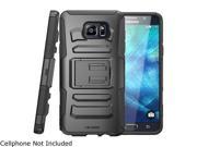 i Blason Prime Black Dual Layer Holster Case with Kickstand and Belt Clip for Galaxy Note 5 Note5 Prime Black