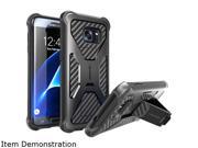 i Blason Prime Black Galaxy S7 Edge Dual Layer Holster Case with Kickstand and Belt Clip GalaxyS7 Edge Prime Black