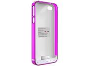 Mota Purple and White Protective Battery Case for iPhone 4 4S AP4 15CP