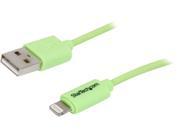 StarTech USBLT1MGN Green apple 8 pin Lightning Connector to USB Cable for iPhone iPod iPad