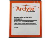 Arclyte Black 1800 mAh Battery for Infuse 4G SGH I997 MPB02018
