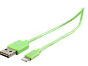 IOGEAR GRUL01 GR Green Reversible USB to Lightning Color Cable 3.3ft 1m