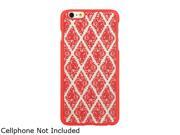 Luxmo Apple iPhone 6 Plus Crystal Rubber Case Skew Lace Hot Pink CRIP6LSKLACHP