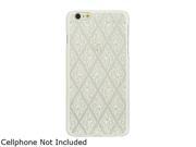 Luxmo Apple iPhone 6 Plus Crystal Rubber Case Skew Lace White CRIP6LSKLACWT