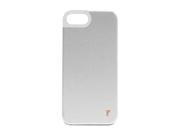 The Joy Factory Royce Silver White Premium Synthetic Leather Hardshell Case for iPhone 5 CSD135