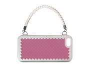 The Joy Factory New York New York Rose Pink Solid Woven Handbag Case w Handle for iPhone 5 CSD120