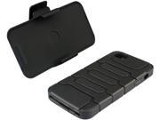 macally Black Holster Case with Belt Clip Stand For iPhone 5 TANK5B