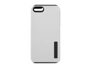 Incipio SILICRYLIC DualPro Optical White Charcoal Gray Solid Hard Shell Case w Silicone Core for iPhone 5 5S IPH 818