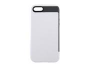 Incipio Faxion Optical White Charcoal Gray Solid Semi Rigid Soft Shell Case w Polycarbonate Frame for iPhone 5 5S IPH 824