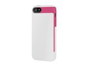 Incipio Faxion Optical White Cherry Blossom Pink Solid Semi Rigid Soft Shell Case w Polycarbonate Frame for iPhone 5 5S IPH 825