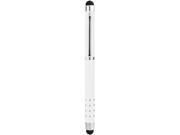 Macally White Dual Size Tip Stylus with Ink Pen for iPad iPhone iPod PenPalDuoW
