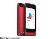 mophie Space Pack Red 1700 mAh Battery Case with 32GB built in storage for iPhone 5 5s SE 2821