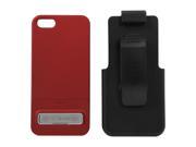 Seidio SURFACE Combo w Kickstand Garnet Red Case For iPhone 5 5S BD2 HR3IPH5K GR