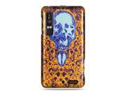 Luxmo Gold Gold with Star Eye Skull Design Case Covers Motorola Droid 3