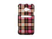 Luxmo Hot Pink Hot Pink Checker Design Case Covers HTC EVO 4G LTE