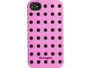 Kensington Pink w Black Dots Combination Case for iPhone 4 4S K39392US