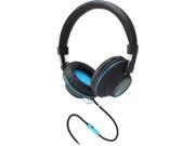 Accessory Power Black with Teal Accent Standard 3.5mm stereo AudioLUX OE Stereo Headphones with Noise Isolating Over Ear Design Enhanced Bass Handsfree Mic G