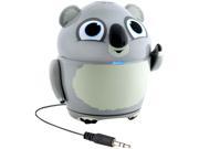GOgroove Portable Stereo Speaker Music Player with Koala Animal Design Built in 3.5mm Cord Works Apple iPad Pro Microsoft Surface Pro 4 Samsung Galaxy T