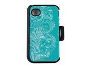 OtterBox Defender Teal White Celestial Case For iPhone 4 4S 77 20407