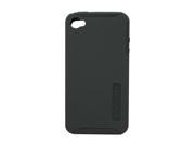 Incipio SILICRYLIC Black Solid Silicone Hard Shell Case for iPhone 4 4S IPH 506