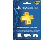 PlayStation Plus 12 Month Live Subscription Card