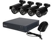 Swann SWDVK 444004A 4 Channels HD DVR w 500GB HDD and 4 x 720TVL Day Night Outdoor Camera