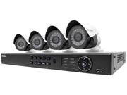LaView IP LV KN988P84A4 T2 8 Channel IP NVR 4 1080p Cameras Black and White 8 Channel