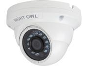 NightOwl 1080p HD Analog White Audio Enable Dome Camera with 100 ft. Night Vision 60ft. of cable compatible with all HDA Analog Night Owl Systems