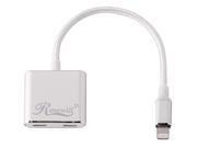 Lightning Splitter iPhone Cable Splitter Dual Lightning Ports iPhone Audio and Power Lighting Cable Lightning Audio + Charge Adapter for iPhone X iPhone 8 iPhon Lightning Splitter iPhone Cable Splitter Dual Lightning Ports iPhone Audio and Power Lighting Cable Lightning Audio + Charge Adapter for iPhone X iPhone 8 iPhon