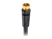 RCA VHB6111N 100 ft. RG 6 Digital Coaxial Cable With Gold Plated F Connectors Black