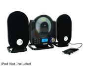 GPX HC208B Home Music System Vertical CD Player with AM FM Radio and Digital Clock Includes