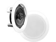 PYLE PD IC61RD 6.5 200W Two Way In Ceiling Speakers Pair