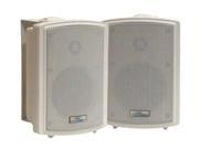 PYLE PD WR33 3.5 Indoor Outdoor Waterproof Wall Mount Speakers Pair