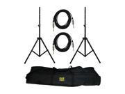 PYLE PMDK102 Heavy Duty Pro Audio Speaker Stand 1 4 Cable Kit