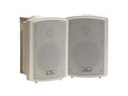 PYLE PD WR3T 2 CH 3.5 Indoor Outdoor Waterproof Speakers w Transformer Pair