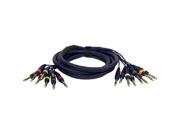 Pyle Model PPSN817 10 ft. 8 Channel Balanced Stereo Snake Cable