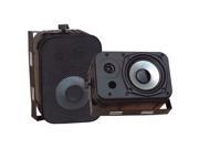 PYLE PDWR40B 2 CH 5.25 Indoor Outdoor Waterproof Speakers Black Pair