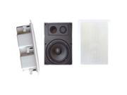 PYLE PDIW67 6.5 Two Way In Wall Enclosed Speaker System w Directional Tweeter Pair