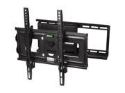 SIIG CE MT0512 S1 23 42 Full Motion TV Wall Mount LED LCD HDTV up to VESA 400x400 max load 100 lbs with Bubble level Compatible with Samsung Vizio Sony P