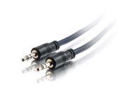C2G 40518 50 ft. Plenum Rated 3.5mm Stereo Audio Cable with Low Profile Connectors