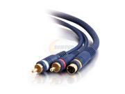 C2G 29127 C2G 25ft Velocity S Video RCA Stereo Audio Cable 25ft Blue