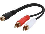 C2G 03181 6 Value Series One RCA Female to Two RCA Male Y Cable