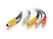 C2G Model 27992 12 ft. Value Series S Video 3.5mm Audio to RCA Cable