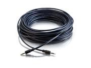 C2G 40515 15 ft Plenum Rated 3.5mm Stereo Audio Cable with Low Profile Connectors