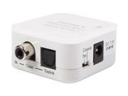 Two Way Digital Coax to Toslink Optical Audio Converter Repeater