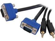 StarTech MXTHQMM6A 6 ft. Coax High Resolution Monitor VGA Cable w Audio