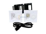 Midlite A2GESR W Power Port Kit — HDTV Power Solution with 6 ft cord