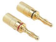 PRO WIRE IW 4PLUG Gold Plated Screw On Banana Plugs 4 pk